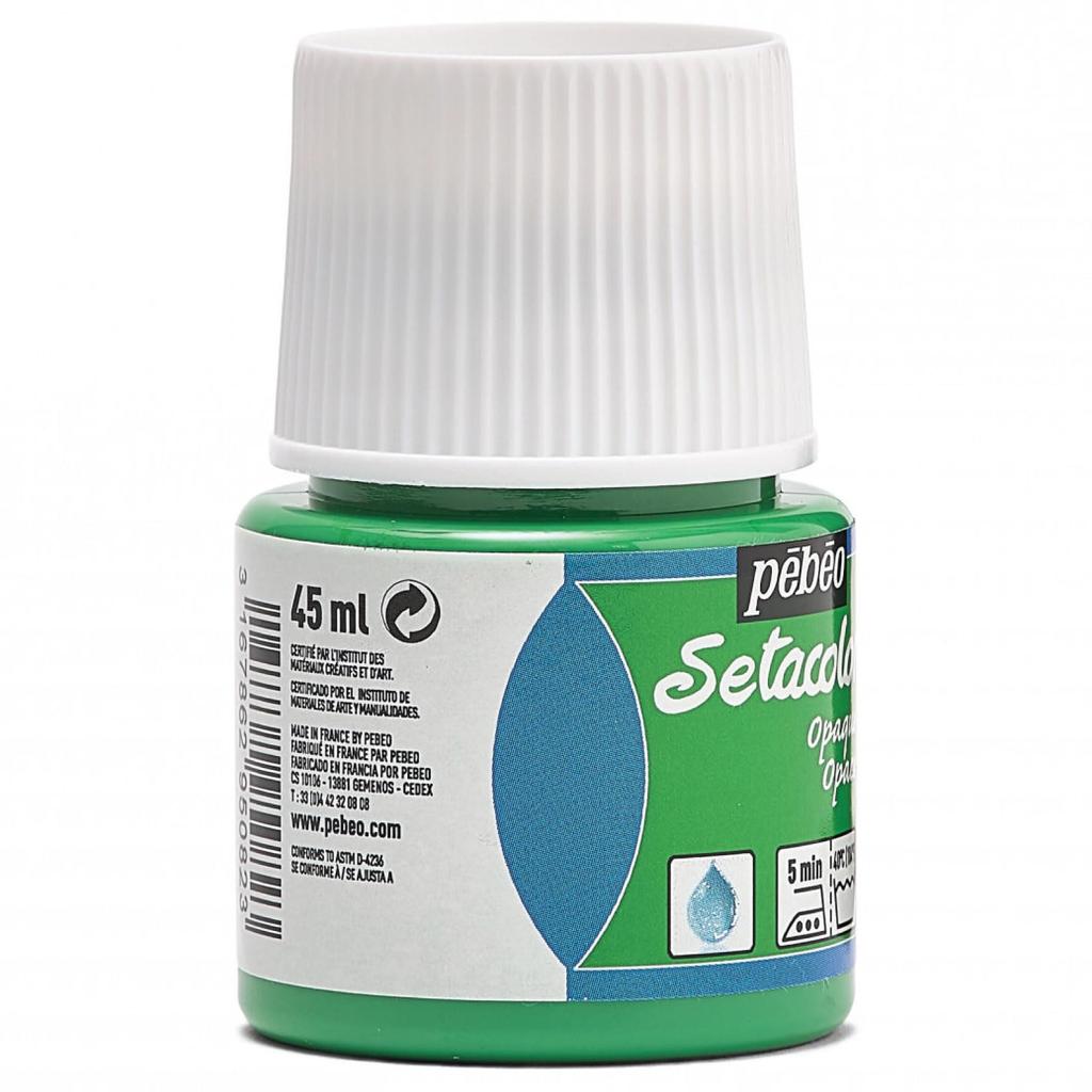 Краска для ткани Pebeo Можно красить темные ткани Seta Color Непрозрачный цвет 45 мл Зеленый лист 82