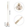 Stainless steel rust-resistant candle snuffer with long handle for Buddhist altars (gold)