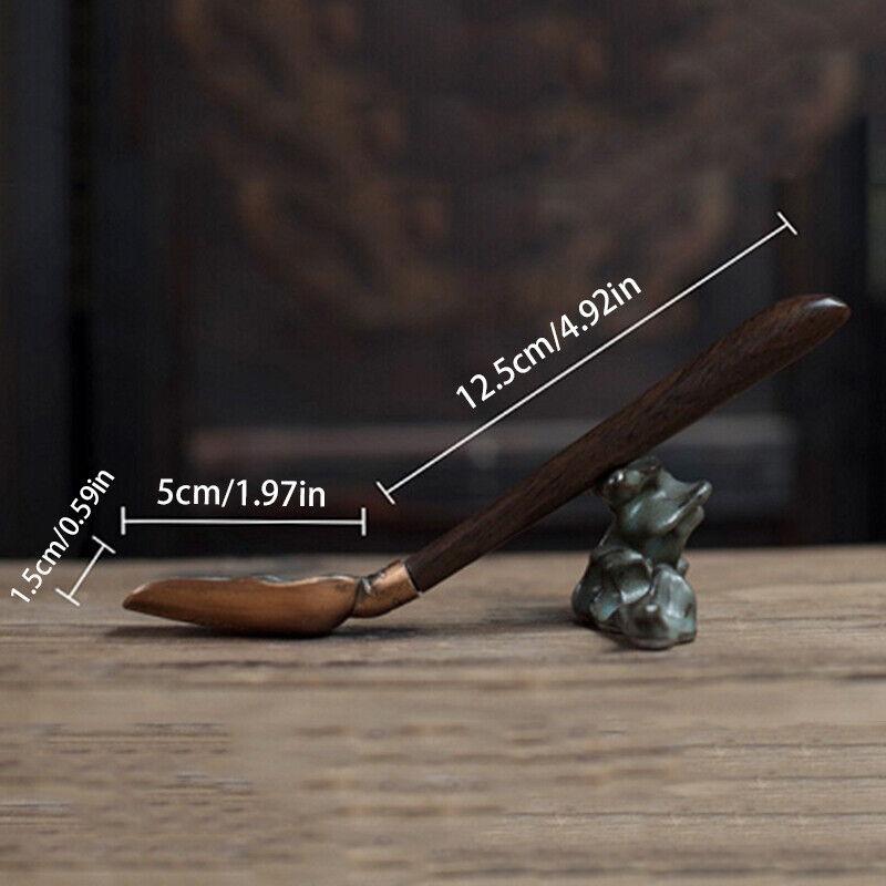 1 шт. Чайная ложка из черного дерева, чайная ложка из цельного дерева, ретро-креативная чайная лопатка, чайная церемония KongFu, аксессуары для подарка