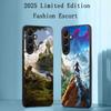 Игровой Horizon Zero модный плакат Чехол для телефона Для Samsung Galaxy S26 S25 S24 S23 S22 S21 Plus Ultra Note20 Мягкий Черный