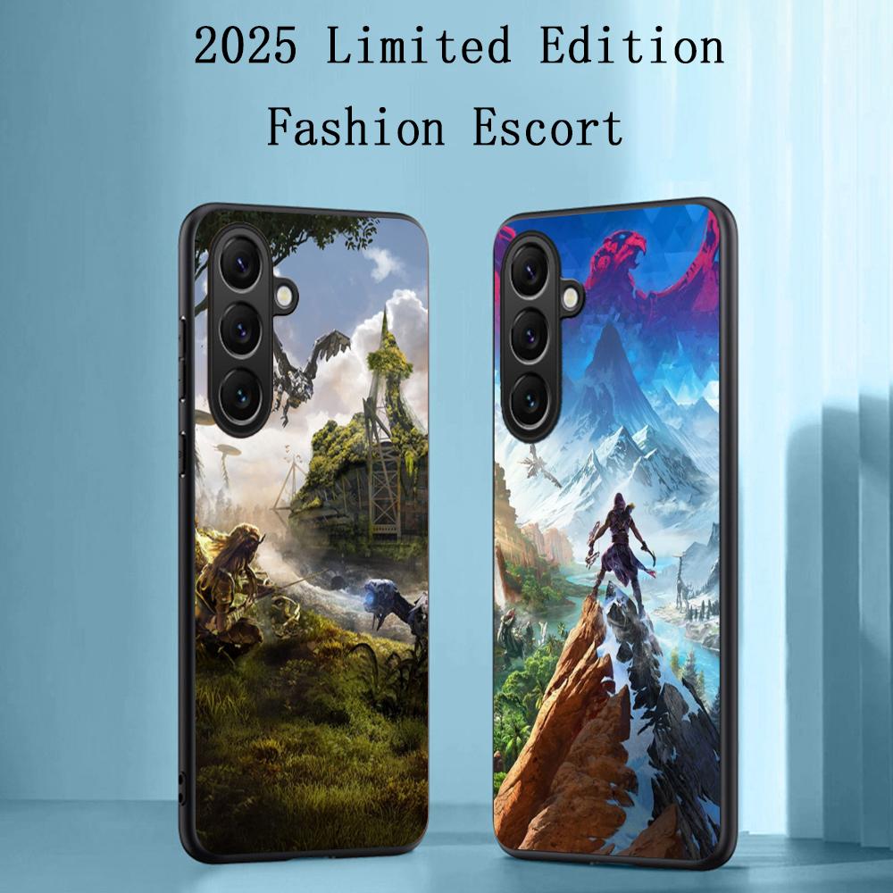 Игровой Horizon Zero модный плакат Чехол для телефона Для Samsung Galaxy S26 S25 S24 S23 S22 S21 Plus Ultra Note20 Мягкий Черный