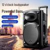 NEWMINE B12 12-inch Bluetooth Trolley Speaker with Dual Mics CN plug (adapter included) (CN version)