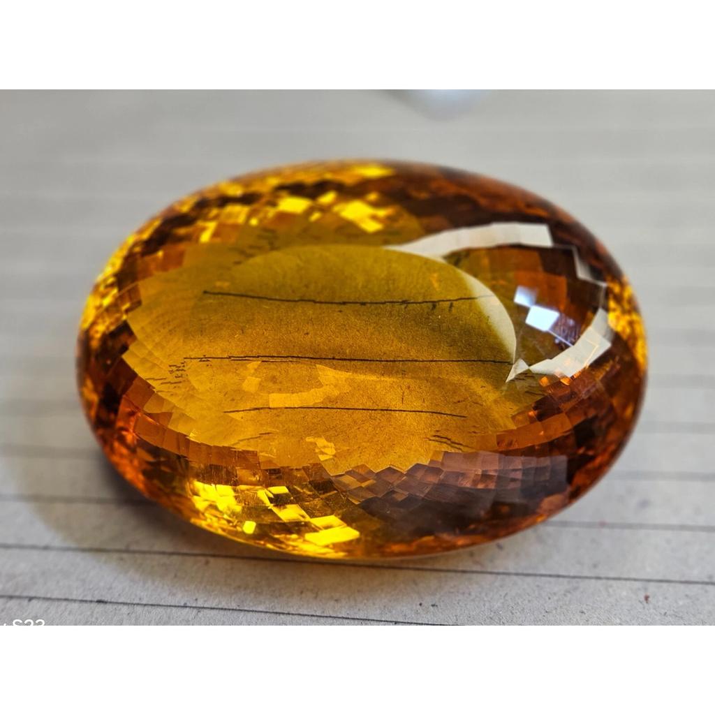 Natural Orange Topaz Oval Cut 899.95 Ct Excellent Certified Loose Gemstone