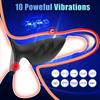 Vibrating Penis Sleeve Cock Ring, Adult Sex Toys for Men Women Penis Extender for Penis Testicles G Spot Stimulation, Male Couple Sex Toy Erection Sex