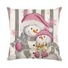 45cm Pink Christmas Cushion Cover Pillowcase 2025 Christmas Decorations for Home Xmas New Year Christmas Decor
