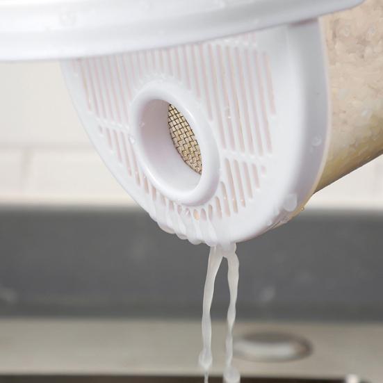 Ручная мойка риса Корзина для риса большой емкости Ополаскиватель Слив Быстрый слив Эргономичная ручка Фильтр тонкой очистки