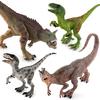 Dinosaur World Figure Model Toy Fuzi Niulong Double Crown Velociraptor Jaw Movable