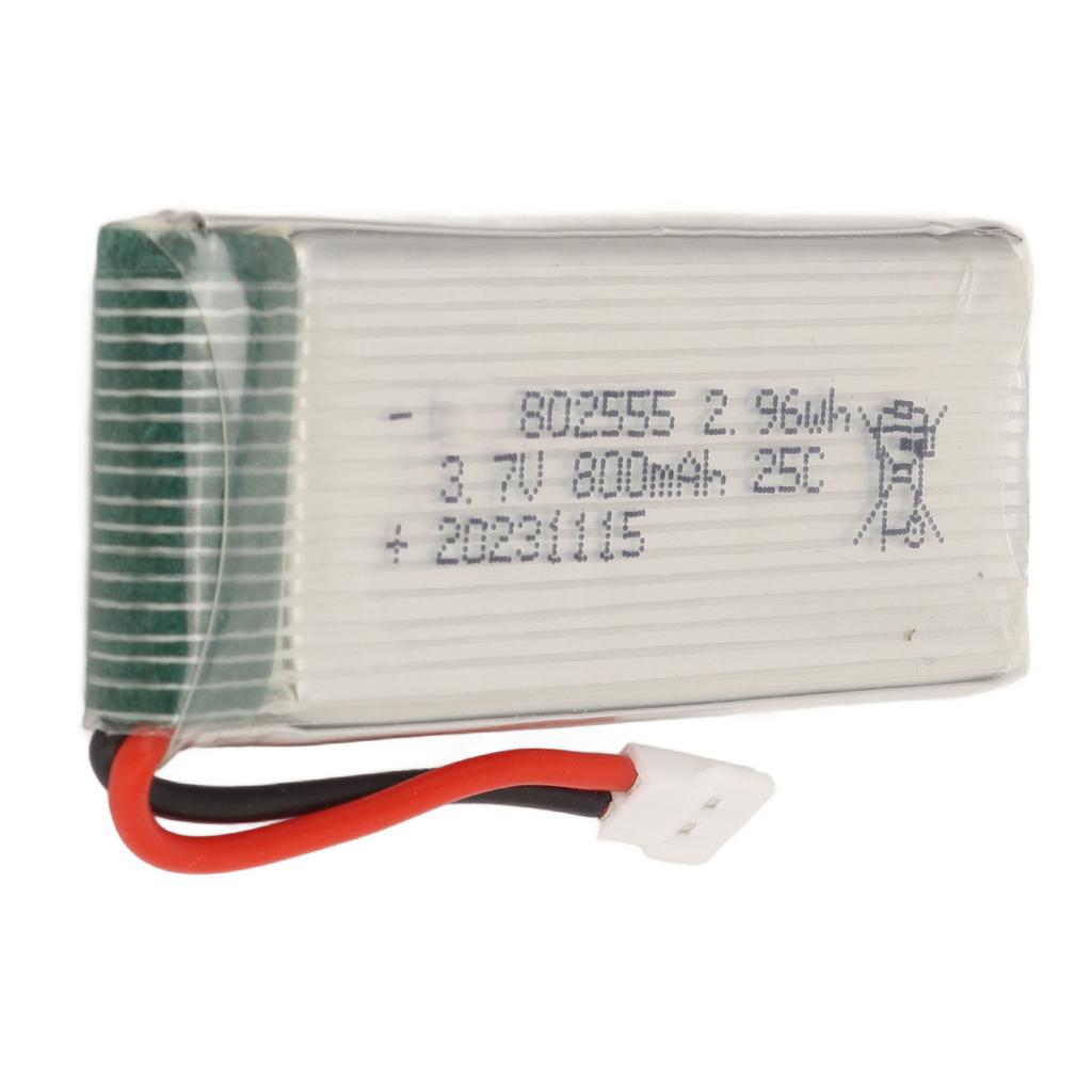 Аккумулятор LiPo 3,7 В 800 мАч, скорость 25C, литиевый аккумулятор для радиоуправляемой модели самолета, с разъемом XH2.54 для квадрокоптера F181 F163 H12C