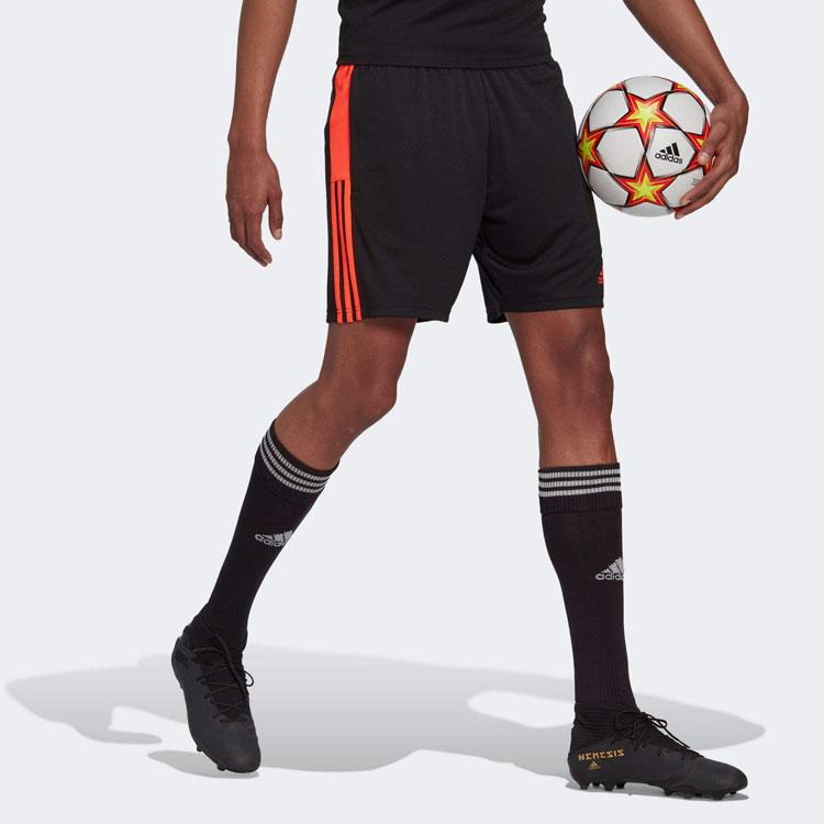 Adidas Футбольные шорты Tiro Essentials с тремя полосками и цветным логотипом, эластичным поясом, мужские шорты черного цвета HM7934
