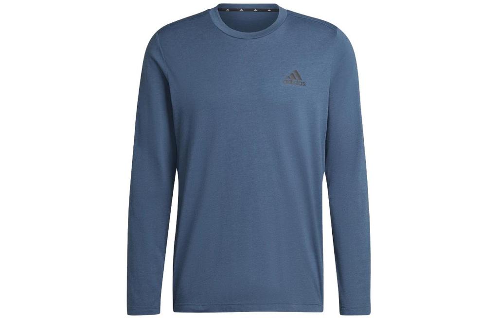 adidas Футболки мужские Морской синий Круглый вырез Умеренный прямой крой HM4785