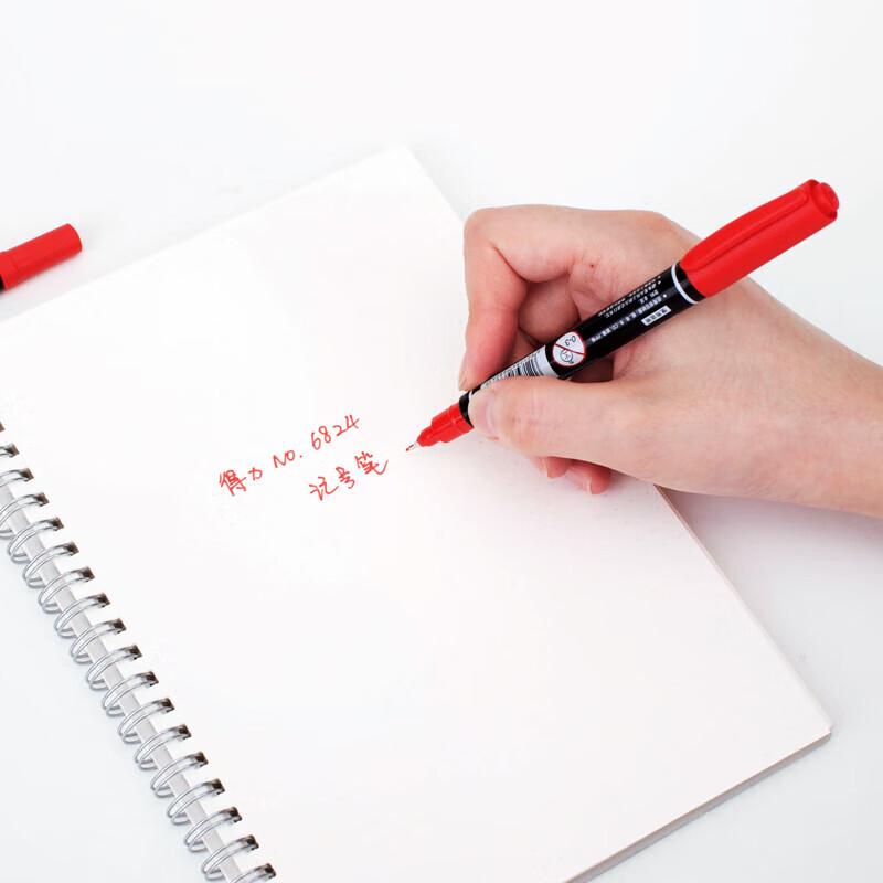 Deli 6824 Double-Ended Oil-Based Marker Pens