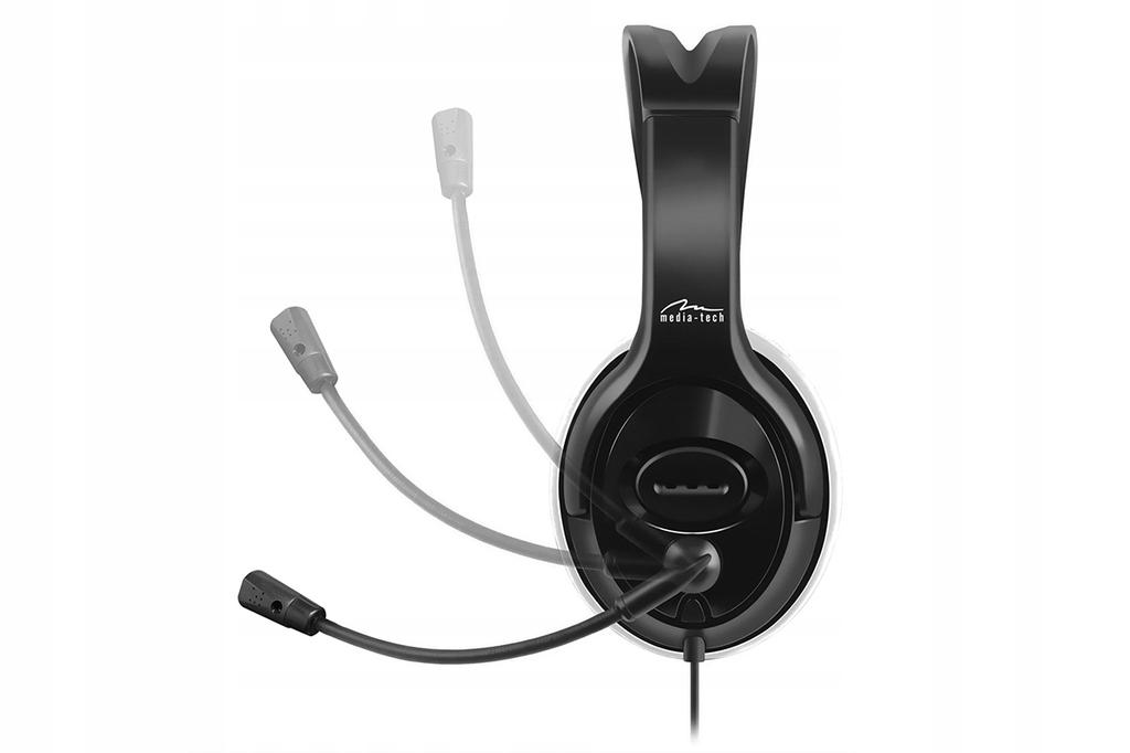 EPSILION USB - Stereo headphones with microphone, USB connector, cable remote control with volume and microphone adjustment