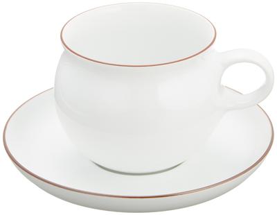 Hakusan Pottery Hasami Ware Утренняя чашка блюдце Белый x x x Сделано в Японии G-образный & (чашка) 8.5 11.5 7.3см (Блюдце) 14.5 2.5см
