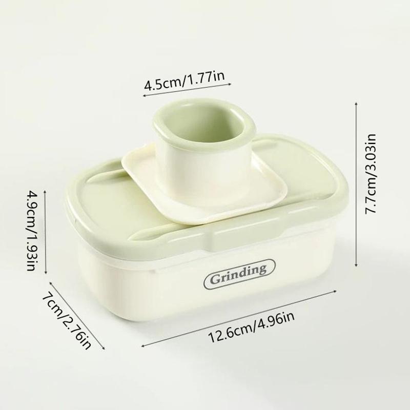 Бытовая ручная чеснокодавилка 2 в 1 с защитой для рук, терка для измельчения имбиря, мини-пластиковая чеснокочистка, детское прикорм