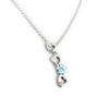 [L0148] - Серебряное колье «Ифигения» с бирюзой