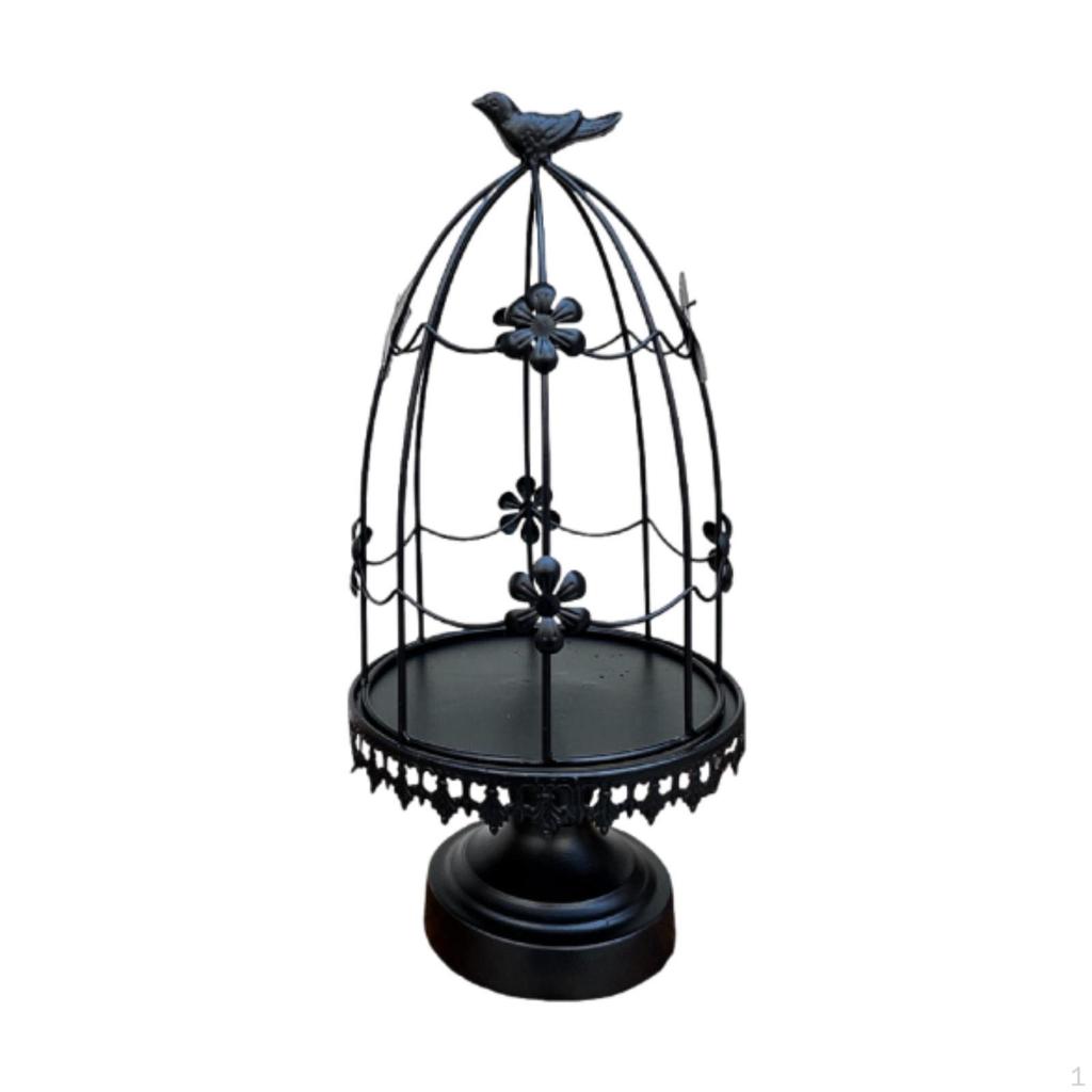 Подсвечник в виде птичьей клетки, подсвечник из железа, современный домашний декор, столик для свадьбы, спальни