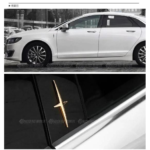 Car Styling 3D Stickers Cross Emblem Badge Applique Car Decoration Accessories for Lincoln MKX MKZ MKC Navigator MKT MKS Logo