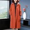 Windbreaker Jacket Women's Spring and Autumn Women's Korean Fashion Mid-length Large Size Loose Jacket