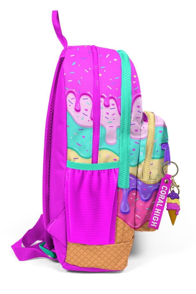 Школьный рюкзак Coral High Kids Розовый с красочным рисунком мороженого 23731