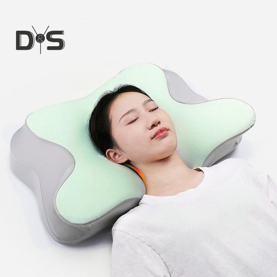 Подушка с эффектом памяти, медленный отскок, эластичная, облегчающая боль в шее, охлаждающая технология, подушка для сна, высокая плотность, поддержка, дышащая, моющаяся, боковая часть спинки