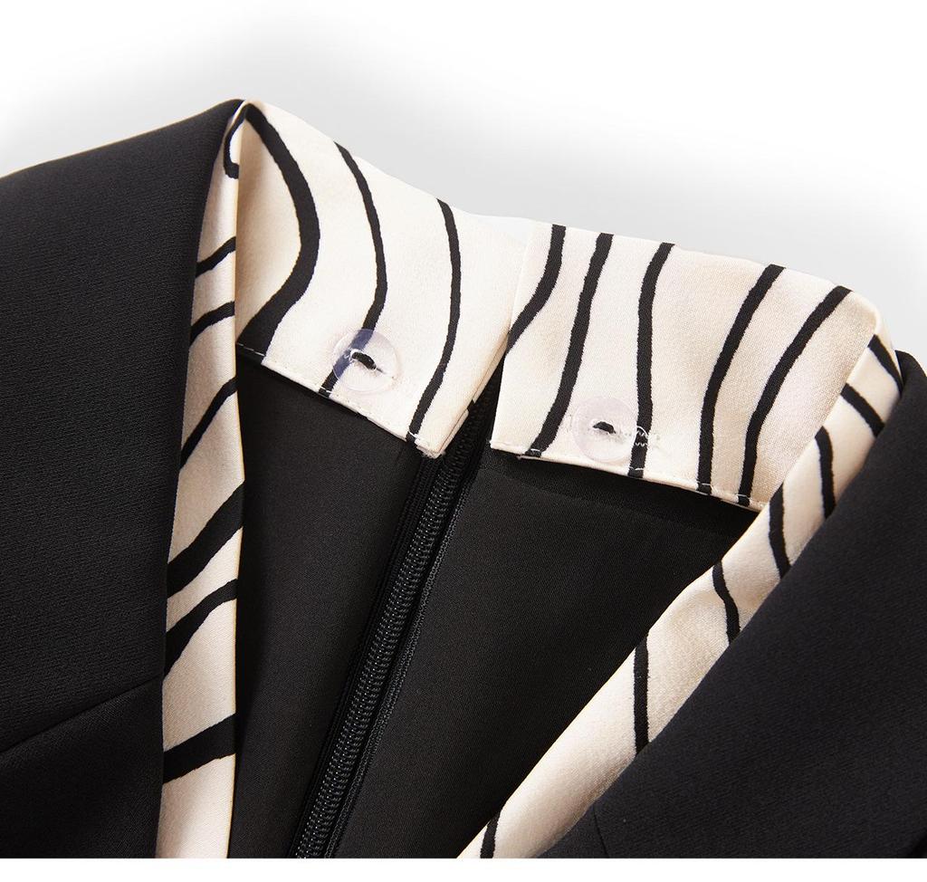 Интеллектуальный Повседневный Умное Формальное Платье со Съемным Воротником - Коллекция Ранней Осени