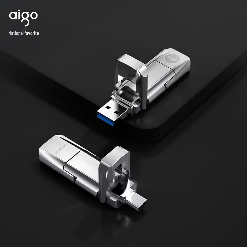 Aigo U393 1 ТБ Двух-интерфейсный Type-C/USB 3.2 Флеш-накопитель SSD