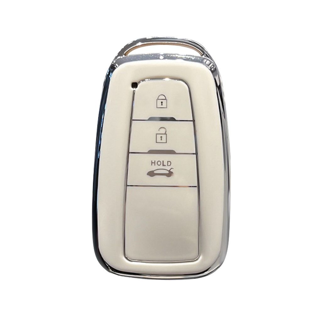 Remote Key Case For Toyota/Camry/ Corolla CHR C-HR RAV4/Land/Cruiser/Prado Car Key Case Soft TPU Full Cover Key Cover Shell