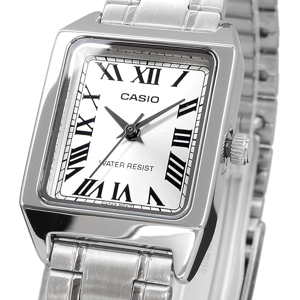 Casio Casio Standard Cheap Casio Women's Quartz Watch Metal Brass Stainless Steel Silver LTP-V007D-7B