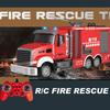 2.4G RC Fire Engine Car with Sound & Lights Ladder Sprinkler Remote Control Truck Rescue Vehicle Toy for Kids Xmas New Year Gift