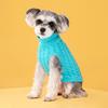 Pet Clothes Autumn and Winter Fashion Candy Color Sweaters for Dogs Cute Pets Solid Color Cable Knit Pullovers