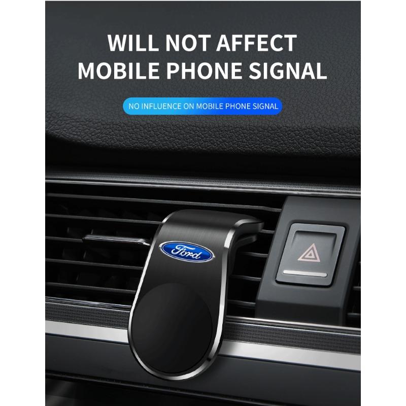 Car Magnetic L-shaped AMG Badge Car Dedicated GPS Phone Holder Car Goods For Ford Focus Mondeo Kuga Fiesta MK7 Escort Explorer Edge 2 4 MK2