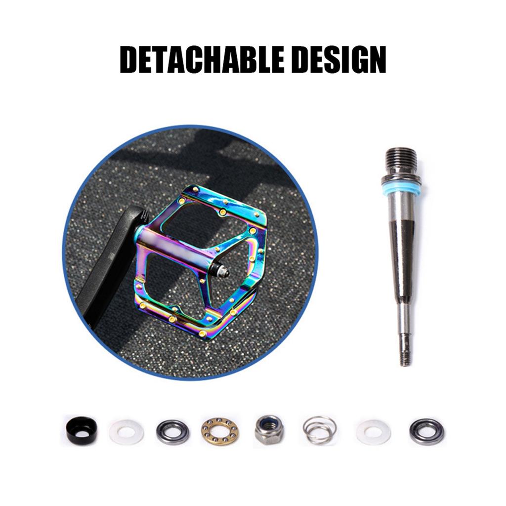 Велосипедные педали Цветные Велосипедные Дорожные Велосипедные Педали Нескользящие Алюминиевые Педали для MTB Велосипеда