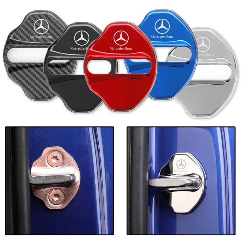 AAVF1 For Mercedes Benz GLB 2019-2023 Car Door Shock Absorber Door Lock Protector Auto Door Lock Latches Cover Accessories