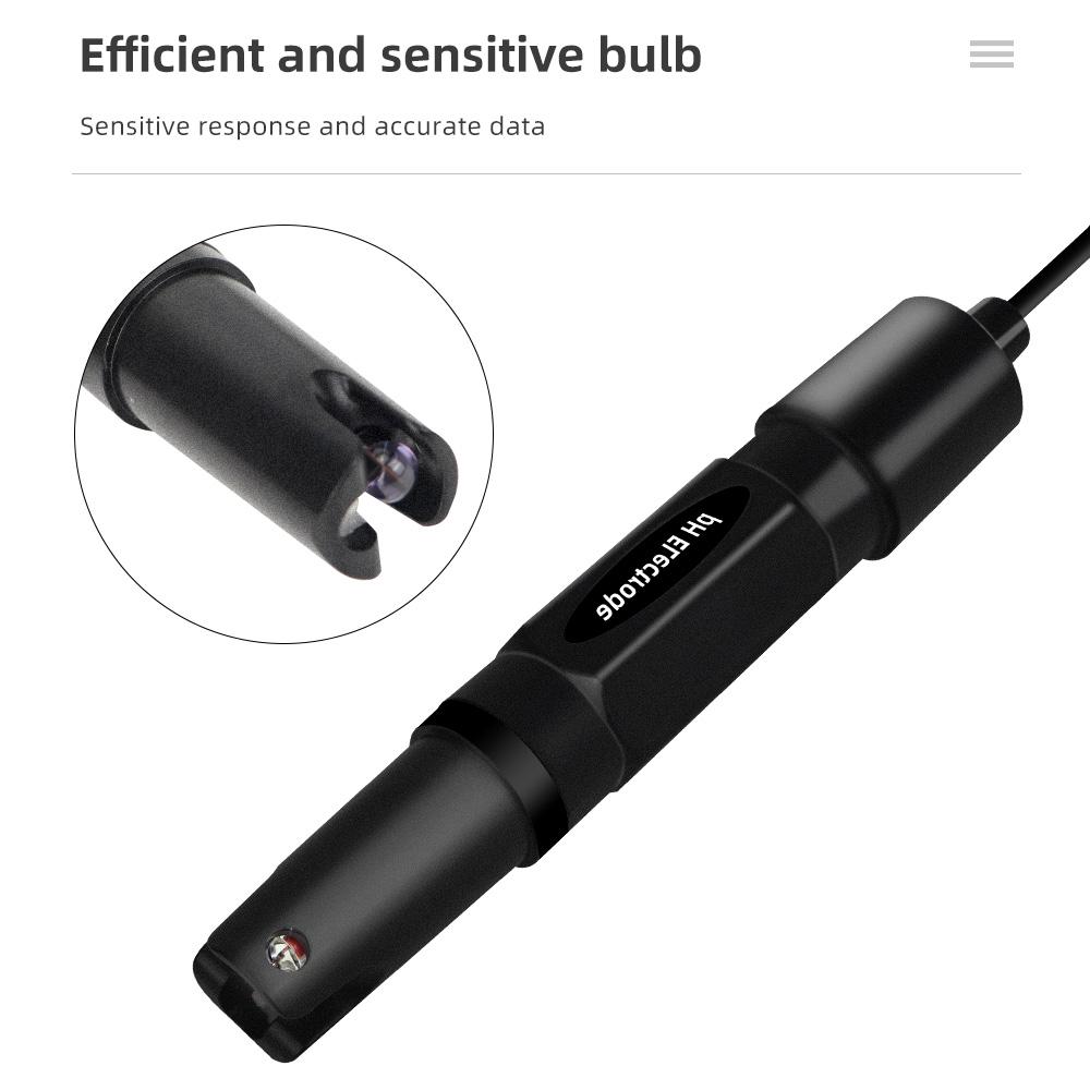 Сменный электродный зонд 0-14pH Электрод Разъем BNC Датчик PH 2000мВ ОВП Сменный зонд для лаборатории аквариума бассейна