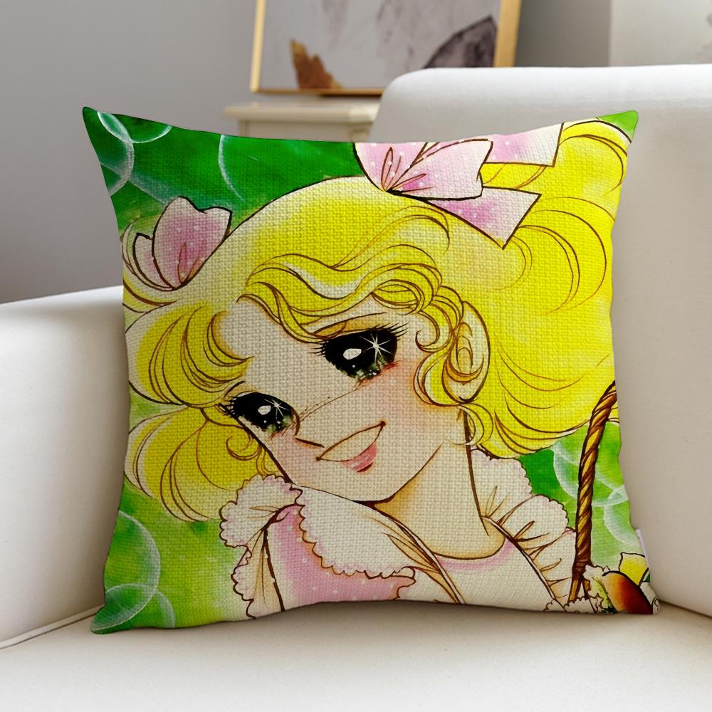Classic CCandy CandyS Cushion Cover Breathable and skinfriendly linen pillowcase square removable and washable cushion