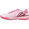 Li Ning TF Искусственный газон Синтетическая кожа Амортизация Устойчивость к скольжению Устойчивость к истиранию Футбольные бутсы Мужские Розовые YSTU005-17