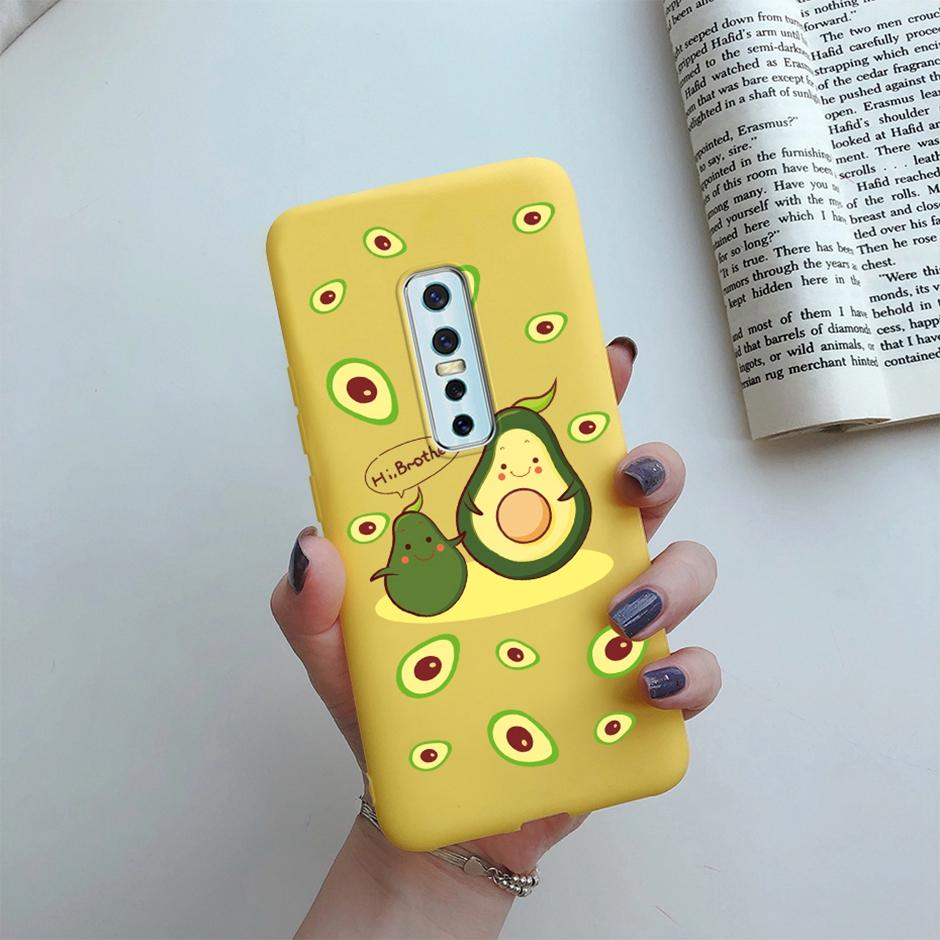 For Vivo V17 Pro Case Cover Vivo 1909 Phone Casing Flower Marble Silicone Shockproof Full Shell for VIVO V17 Pro 1910 Bumper Bag