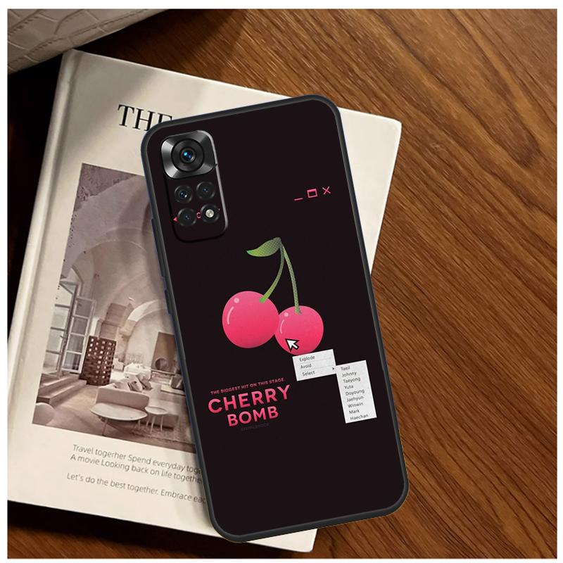 Чехол с вишневым узором для Xiaomi Redmi Note 13 9 10 11 12 14 15 Pro Plus Чехол для Redmi 15 C 12C 13C 14C 10C