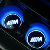 1pcs USB light pad Car Anti Slip Water coaster LED Mat For BMW M3 M5 M6 X1 X3 X5 E34 E39 E36 E60 E90 E46 F30 F10 F20 car styling