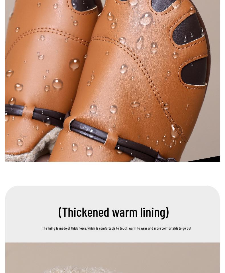 Женские ретро водонепроницаемые зимние ботинки на флисовой подкладке - Теплые, мягкая подошва, повседневная мода