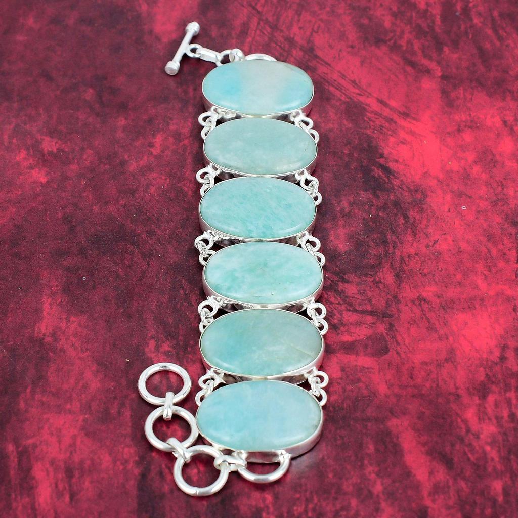 Beauteous Amazonite Gemstone Jewelry, Handmade Bracelet & Necklace Jewelry Set, 925 Solid Sterling Sliver Jewelry For Thanksgiving