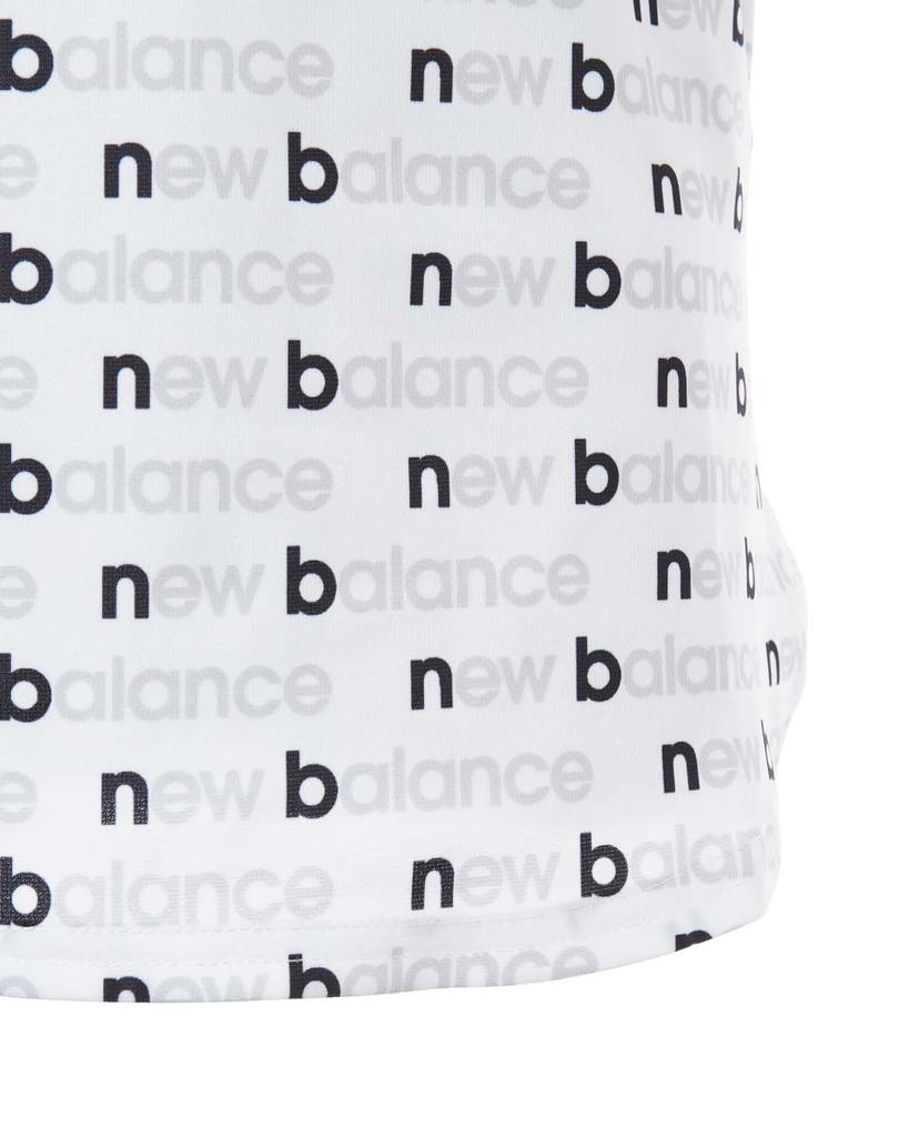 Футболка-поло с коротким рукавом для гольфа 2 [New Balance] женская (Эластичный/Принт с окантовкой) / 012-5168501 032_Белый [L]