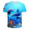 Women's 3D Printed Underwater Coral Fish T Shirt Funny Animal WoMen T-Shirt Casual Seabed View Streetwear Tshirt Casual Tee Tops