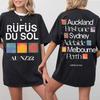 Rufus Du Sol Даты тура 2025 Вдох Выдох Мировой тур Вдохновленная футболка Унисекс футболка