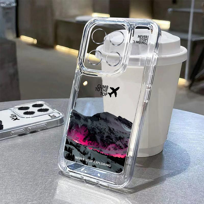 For Xiaomi 14T 13T Pro Redmi Poco X6 Pro M6 X5 Cover Shell Note 14 Pro 13 12 11 Heart Pattern Soft Silicone Shockproof Clear Slim Phone Cover