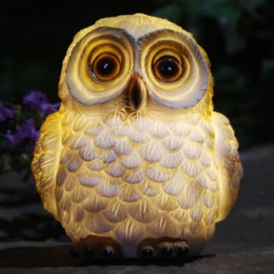 bubulu Garden Light, Outdoor Waterproof Solar Owl Solar Light, Stylish and Cute Owl Ornament, Garden, Balcony, Entrance, Gift, Lucky Charm