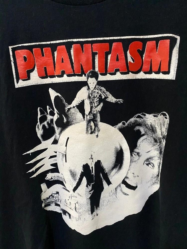 90-е Phantasm Хоррор Фильм Черная Короткий Рукав Унисекс Футболка Винтаж Унисекс Футболка
