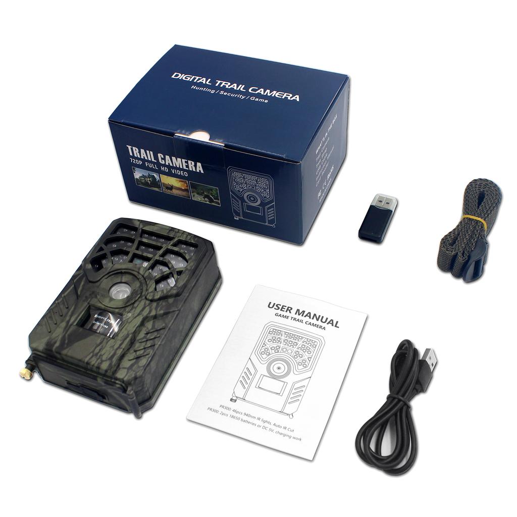 Цифровая камера для слежения 12 Мп HD для охоты и слежения с активацией движения и ночным инфракрасным видением