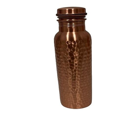 970 Ml Copper Water Bottle with Hammered Finish