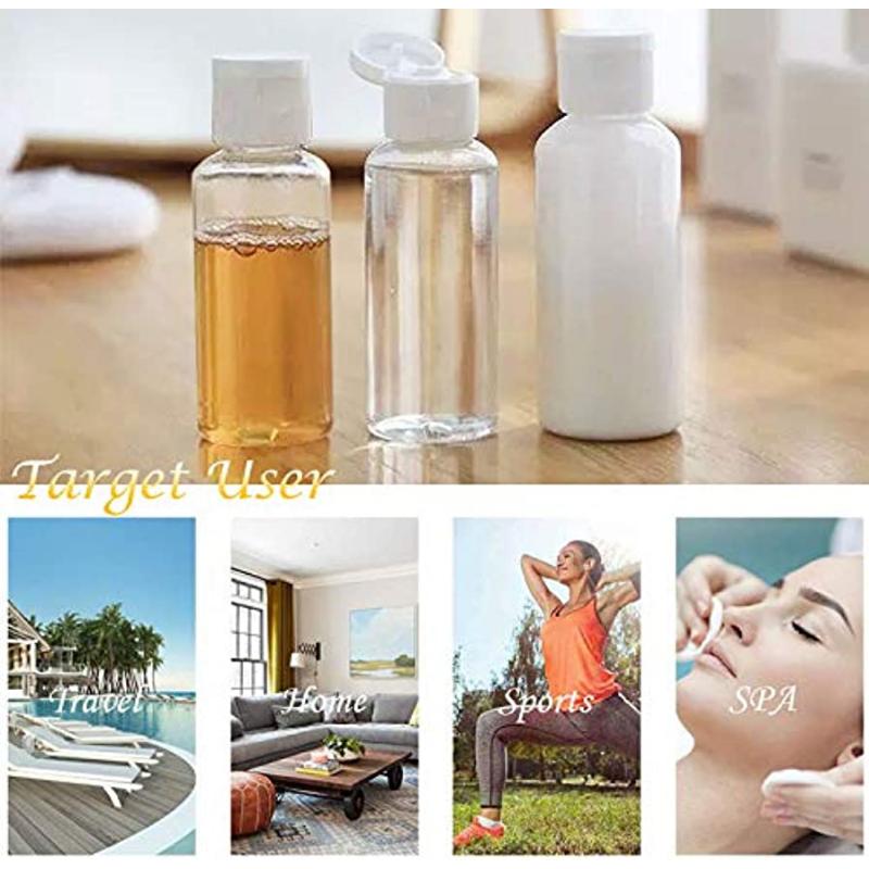 30 шт., 10, 20, 30, 50, 60 мл, пластиковая бутылка для лосьона из ПЭТ, маленькая бутылочка для сжатия, герметичный контейнер для образцов с откидной крышкой, дорожный флакон для наполнения